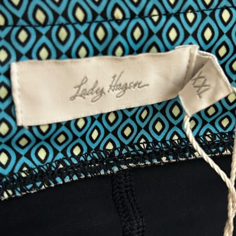 Lady Hagen Overlap Ruffle Golf Skort XXL Blue Built-In Shorts Tennis Activewear - Picture 6 of 8